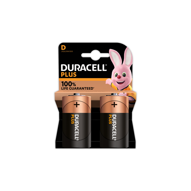 Pila alcalina DURACELL Plus LR20 D