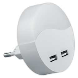 FERON - Lampara de Noche Redonda con USB FN1122 | APLIUM