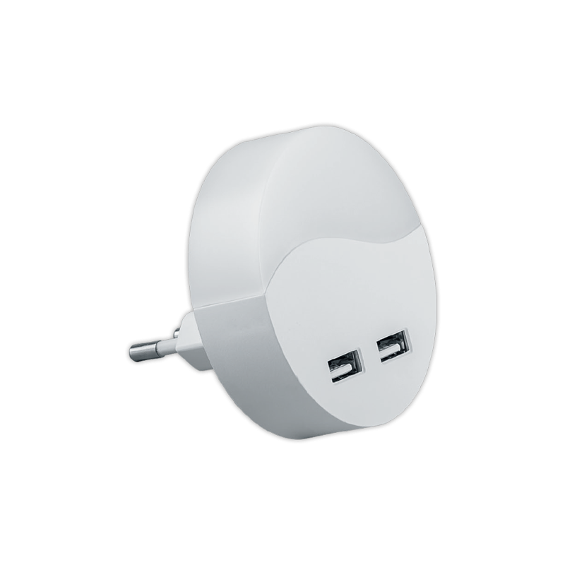 FERON - Lampara de Noche Redonda con USB FN1122 | APLIUM