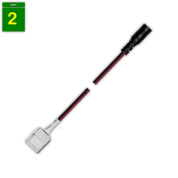 Conector fuente alimentacion M Led LD103 | APLIUM