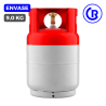 Envase 9 kg gas refrigerante vacio