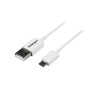 0.5 m White ABS Micro USB Cable - A to M