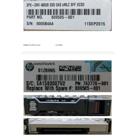 DRV 480GB SSD SAS CMLC SFF