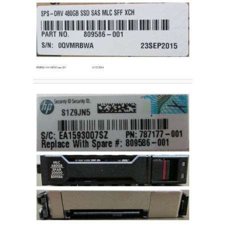 DRV 480GB SSD SAS MLC SFF XCH