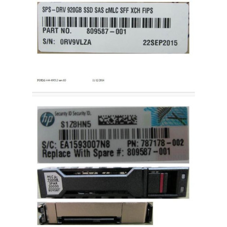 DRV 920GB SSD SAS CMLC SFF XCH