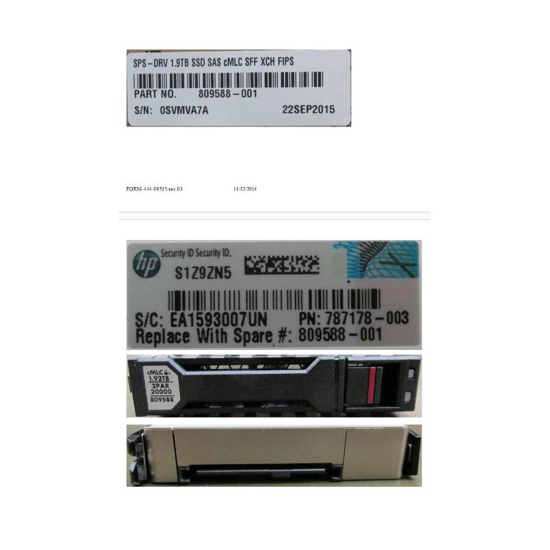 DRV 1.92TB SSD SAS CMLC SFF