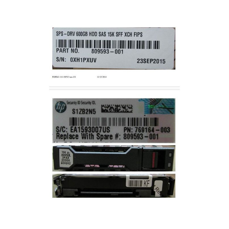 DRV 600GB HDD SAS 15K SFF