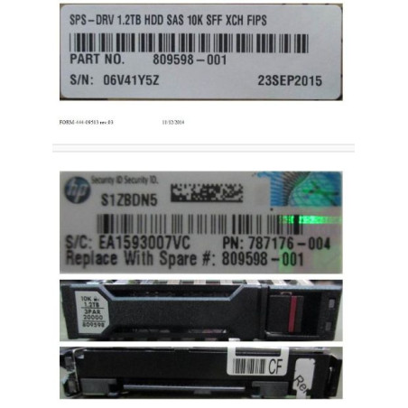 DRV 1.2TB HDD SAS 10K SFF