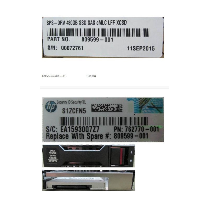 DRV 480GB SSD SAS CMLC LFF