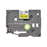 Tape/12mm black on yellow f P-Touch TZE