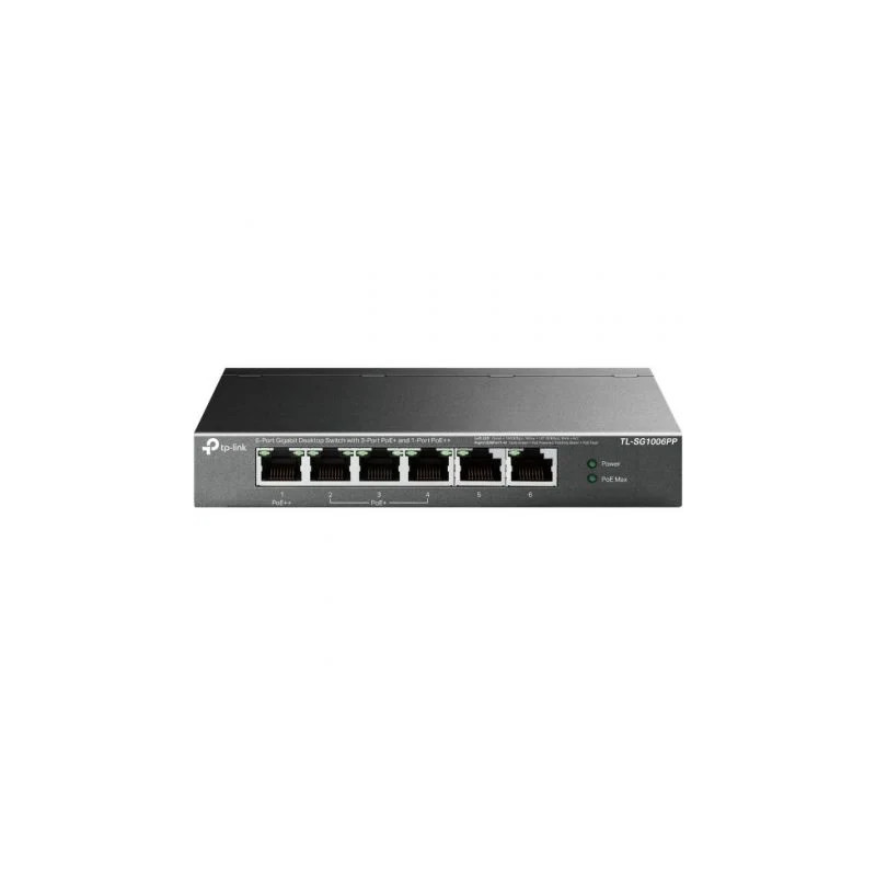 Switch TP-Link TL-SG1006PP 6 Puertos/ RJ-45 10/100/1000/ PoE++