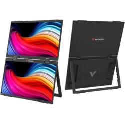 Monitor Portátil Táctil Verbatim Duo Essentials 15.6" + 15.6"/ Full HD
