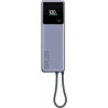 Powerbank 10000mAh Xiaomi Power Bank 10000 Integrated Cable/ 165W/ Gri