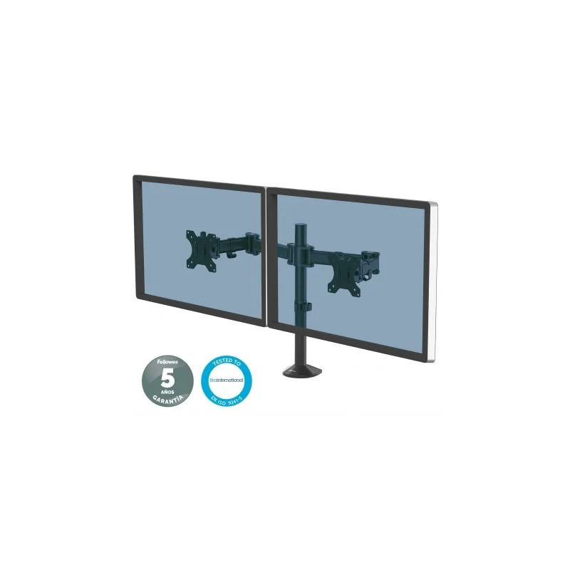 Soporte de Mesa para 2 Monitores Fellowes 8502601/ hasta 8kg