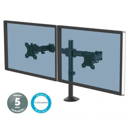 Soporte de Mesa para 2 Monitores Fellowes 8502601/ hasta 8kg