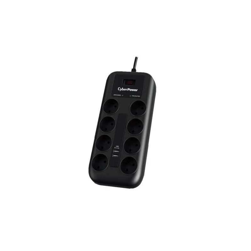 Regleta con Interruptor Cyberpower P0820SUD0-DE/ 8 Tomas de corriente/