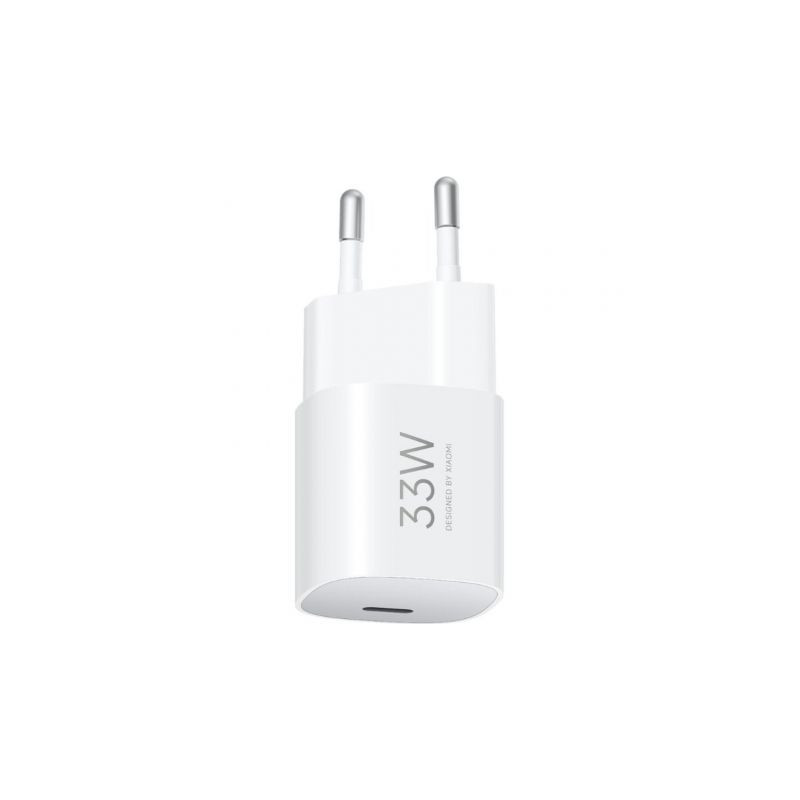 Cargador de Pared GaN Xiaomi 33W Nano Power Adapter 1xUSB Tipo-C/ 33W