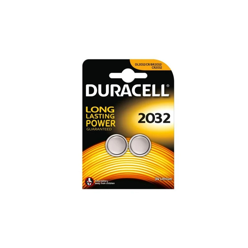 Pack de 2 Pilas de Botón Duracell DL2032/ 3V