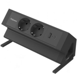 Regleta Sobremesa Fellowes 100137182/ 2 Tomas de corriente/ 1 USB - 1