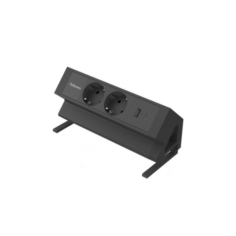 Regleta Sobremesa Fellowes 100137182/ 2 Tomas de corriente/ 1 USB - 1