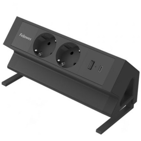 Regleta Sobremesa Fellowes 100137182/ 2 Tomas de corriente/ 1 USB - 1