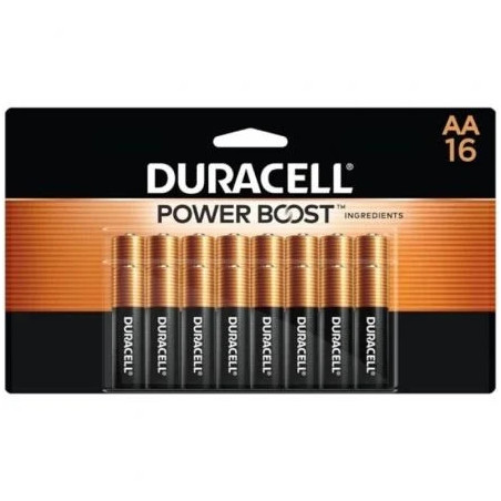 Pack de 16 Pilas AA Duracell Plus Power Boost DPBLR6B16/ 1.5V/ Alcalin