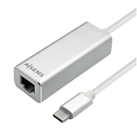 Adaptador USB Tipo-C - RJ45 Aisens A109-0341/ 1000Mbps