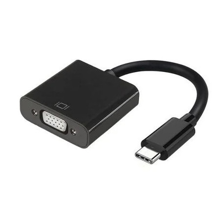 Conversor USB Tipo-C Aisens A109-0347/ USB Tipo-C - VGA Hembra/ 15cm/
