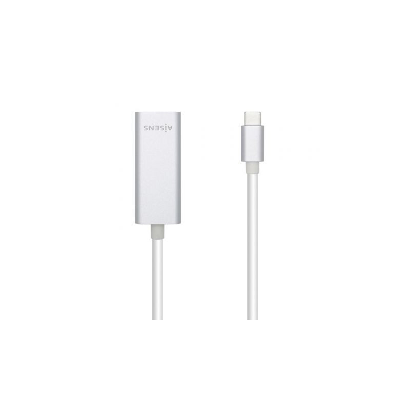 Adaptador USB Tipo-C - RJ45 Aisens A109-0505/ 1000Mbps