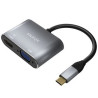 Conversor Aisens A109-0627/ HDMI Hembra - VGA Hembra - USB Tipo-C Mach