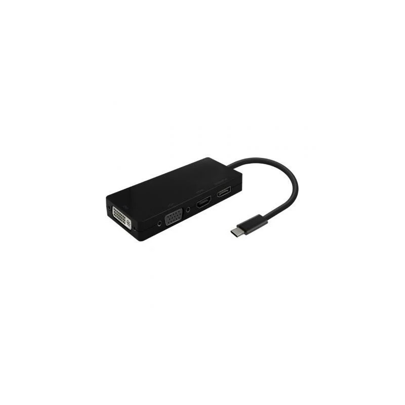 Conversor USB Tipo-C Aisens A109-0679/ HDMI Hembra - VGA Hembra - DVI