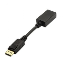 Conversor Aisens A125-0134/ DisplayPort Macho - HDMI Hembra/ 15cm/ Neg