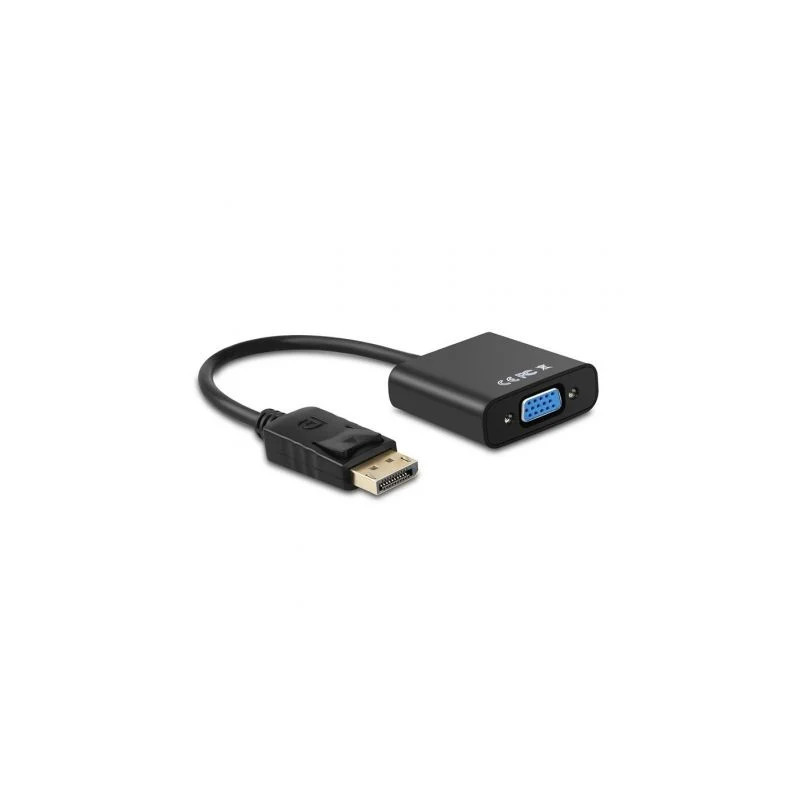 Conversor Aisens A125-0367/ DisplayPort Macho - VGA Hembra/ 15cm/ Negr