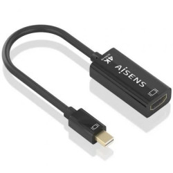 Conversor Aisens A125-0904/ Mini DisplayPort Macho - HDMI Hembra/ 15cm
