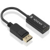 Conversor Aisens A125-0905/ DisplayPort Macho - HDMI Hembra/ 15cm/ Neg