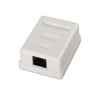 Roseta Surface RJ45 CAT.6 Utp 1 Toma White | APLIUM