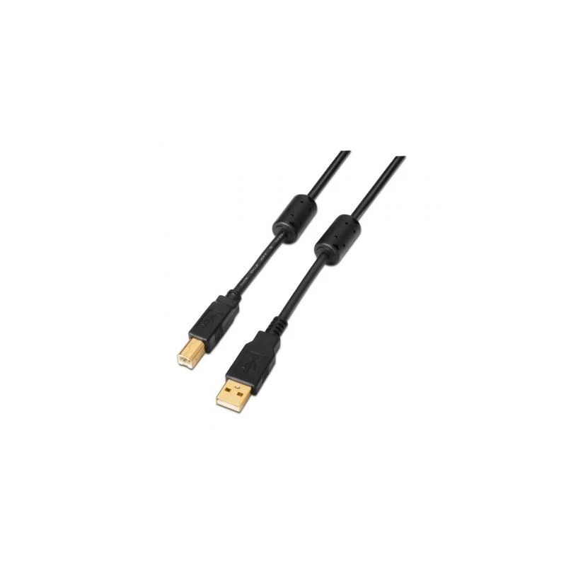 Cable USB 2.0 Impresora Aisens A101-0009/ USB Tipo-B Macho - USB Macho