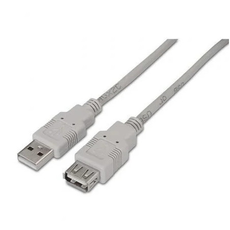 Cable Alargador USB 2.0 Aisens A101-0014/ USB Macho - USB Hembra/ Hast