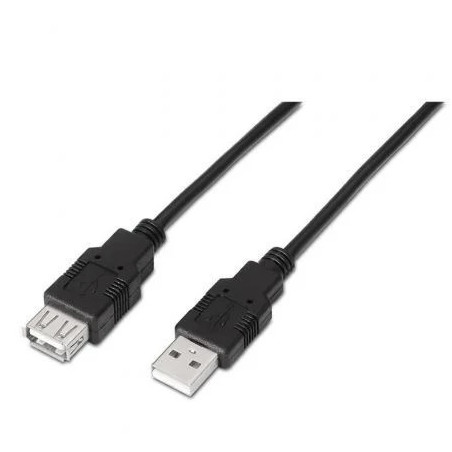 Cable Alargador USB 2.0 Aisens A101-0017/ USB Macho - USB Hembra/ Hast