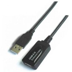 Cable Alargador USB 2.0 Aisens A101-0018/ USB Macho - USB Hembra/ Hast
