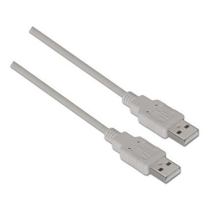 Cable USB 2.0 Aisens A101-0022/ USB Macho - USB Macho/ Hasta 2.5W/ 60M