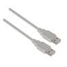 Cable USB 2.0 Aisens A101-0022/ USB Macho - USB Macho/ Hasta 2.5W/ 60M