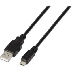 Cable USB 2.0 Aisens A101-0027/ USB Macho - MicroUSB Macho/ 480Mbps/ 8