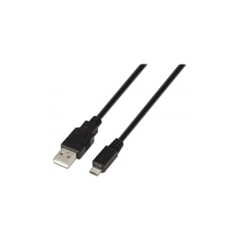Cable USB 2.0 Aisens A101-0027/ USB Macho - MicroUSB Macho/ 480Mbps/ 8