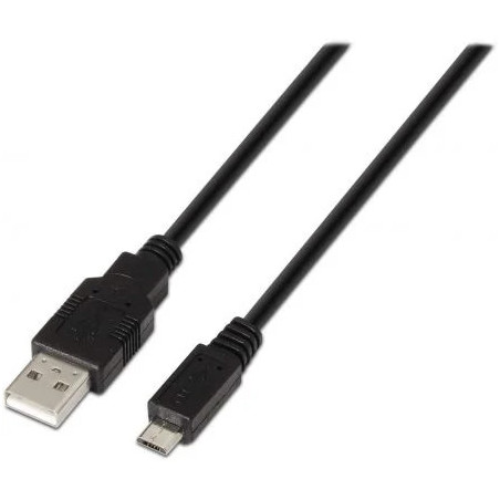 Cable USB 2.0 Aisens A101-0027/ USB Macho - MicroUSB Macho/ 480Mbps/ 8