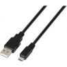 Cable USB 2.0 Aisens A101-0027/ USB Macho - MicroUSB Macho/ 480Mbps/ 8
