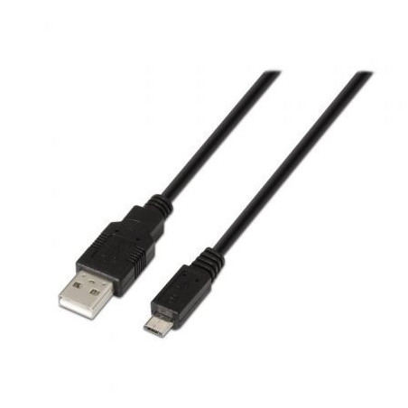 Cable USB 2.0 Aisens A101-0028/ USB Macho - MicroUSB Macho/ Hasta 2.5W