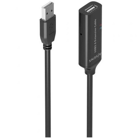 Cable Alargador USB 2.0 Aisens A101-0914/ USB Macho - USB Hembra/ 5m/