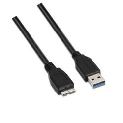 Cable USB 3.0 Aisens A105-0043/ USB Macho - MicroUSB Macho/ Hasta 9W/