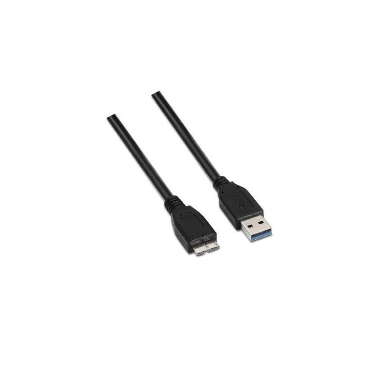 Cable USB 3.0 Aisens A105-0043/ USB Macho - MicroUSB Macho/ Hasta 9W/